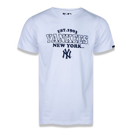 Camiseta New Era New York Yankees MLB College Team Branco