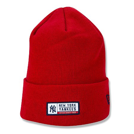 Gorro New Era New York Yankees MLB Woven Label Vermelho