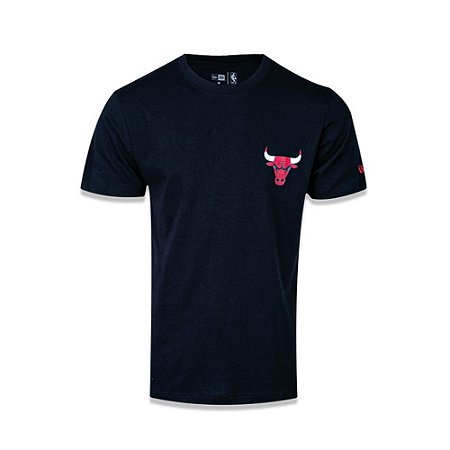 Camiseta New Era Chicago Bulls NBA Tech Logo Preto