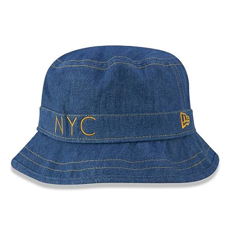 Chapéu Bucket New Era Original Denim NYC Jeans