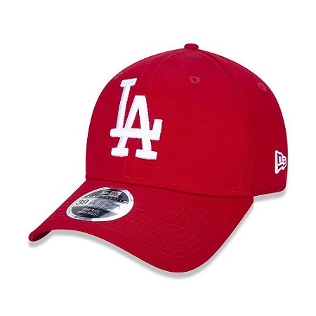 Boné New Era Los Angeles Dodgers MLB 3930 White on Red