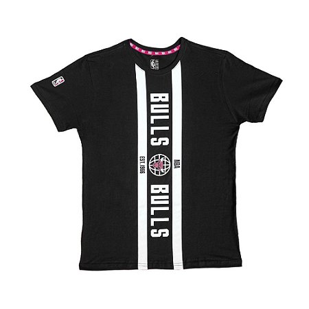 Camiseta NBA Chicago Bulls Estampada Preto