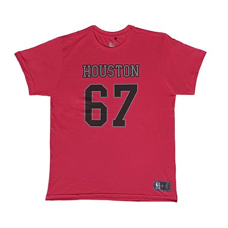 Camiseta NBA Houston Rockets Estampada 67 Vermelho