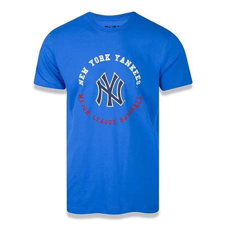 Camiseta New Era New York Yankees MLB College Baseball Azul