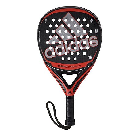 Raquete Padel Adidas Essnova Carbon 3.0 Preto e Vermelho