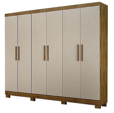 Guarda Roupa Sergipe 6P Nature/Off