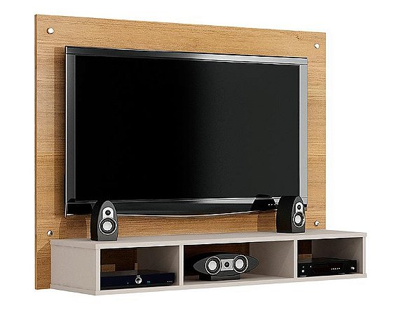 Painel Para TV Valdemóveis Atena Cinamomo Off