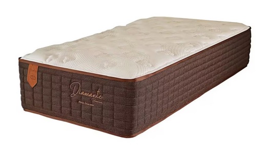 Colchão Solteiro Diamante Prorelax Molas Ensacadas Pillow In - Marrom 88x88