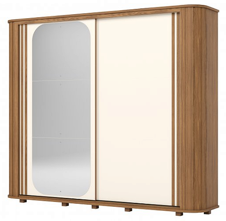 Guarda Roupa 2 Portas Henn Mozzate Nature Off