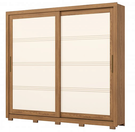 Guarda Roupa 2 Portas Henn Medelin Nature Off