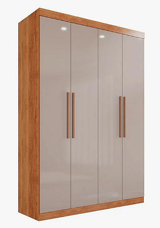 Guarda Roupa 6 Portas Valverde Ubatuba PLUS Cinamomo Off