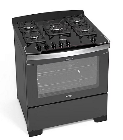 Fogão Dako 5 Bocas Diplomata Preto