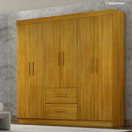 Guarda Roupa 6 Portas 872 Cinamomo 1.48m