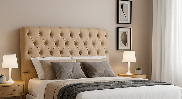 Cabeceira Cama Box Capitone 2.00m Consute Cores: