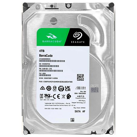 HD Sata 4000GB Seagate (4tera) Survelance Sv 35