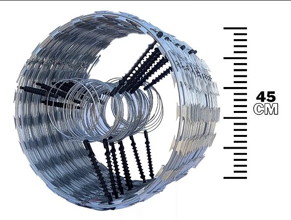 KIT CONCERTINA CLIPADA 10M COM CHOQUE