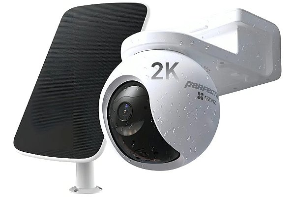 Câmera Panoramica 2k 4G + Painel Solar Ezviz