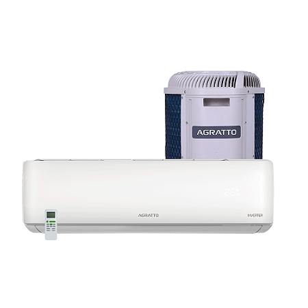 Ar Condicionado Split Hi Wall Agratto LIV TOP Inverter 12.000 BTU's Frio, Painel de LED, LCST12F-02I 220V