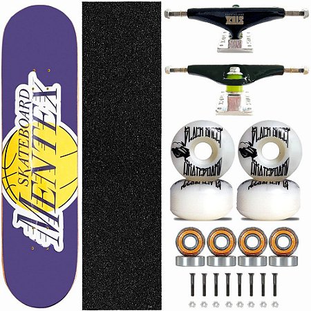 Skate Completo Profissional Shape Mentex 8.0 Lakers Truck Stick Skate
