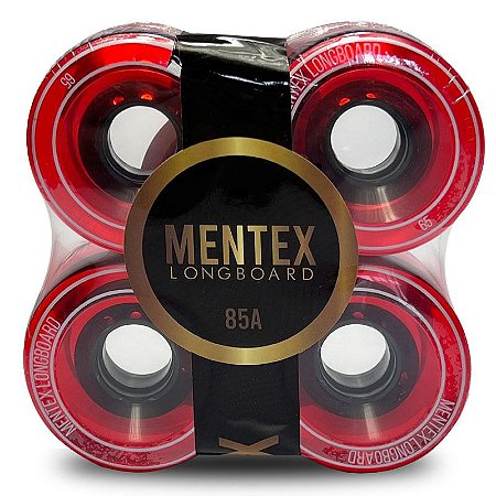 Rodas Longboards Mentex 65mm Clean Red Importada