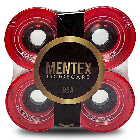Rodas Longboards Mentex 74mm Clean Red Importada