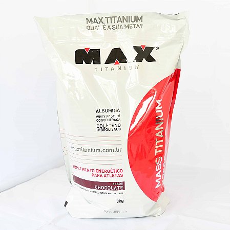 Hipercalorico Mass Titanium 17500 (3Kg) - Max Titanium - Loja de  Suplementos - Bogos
