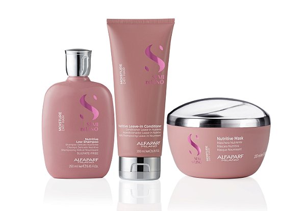 Kit Alfaparf Semi di Lino Moisture Nutritive Pequeno (3 Produtos)