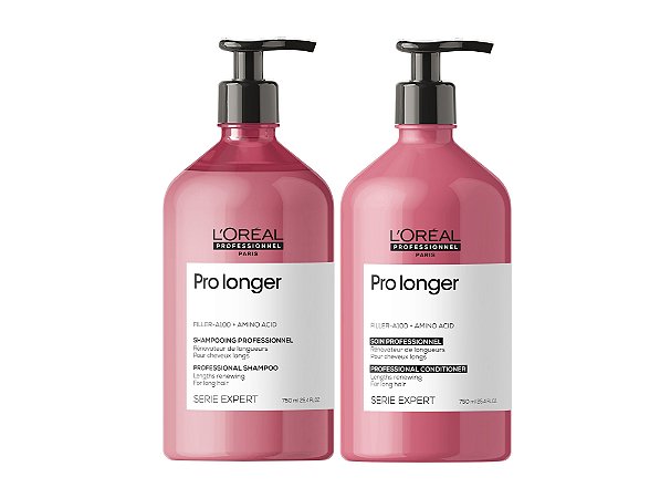 Kit L'Oréal Pro Longer - Shampoo e Condicionador 750ml