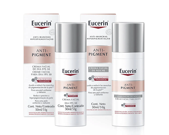 Kit Eucerin Anti-Pigment Creme Clareador Facial (Dia + Noite)