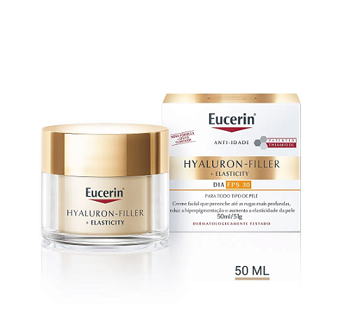 Eucerin Hyaluron-Filler Elasticity - Creme Antirrugas Facial Dia FPS 30 50g