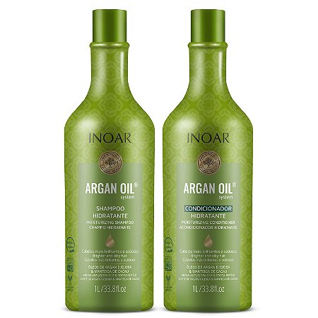 Inoar Kit Argan Oil - Shampoo e Condicionador 1000ml