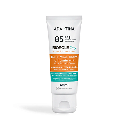 Ada Tina Biosole Oxy FPS 85 - Protetor Solar Clareador 40ml
