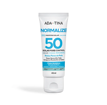 Ada Tina Normalize Solar Pore Control FPS 50 - Protetor Solar 40ml