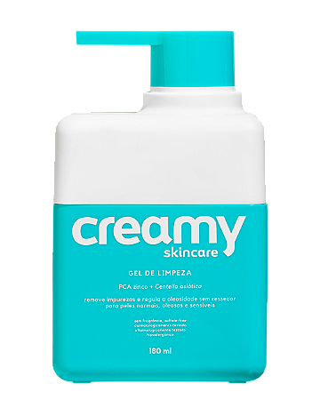 Creamy Gel de Limpeza - Limpador Suave Antioleosidade 180ml