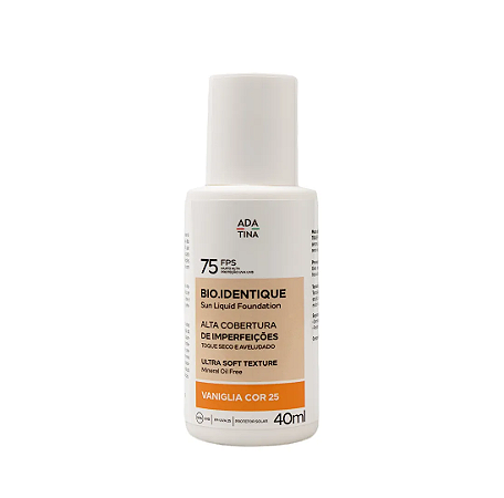 Ada Tina Bio.Identique FPS 75 Vaniglia - Protetor Solar Extra Fluido 40ml