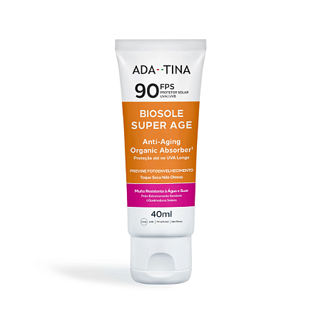 Ada Tina Biosole Super Age FPS 90 - Protetor Solar 40ml