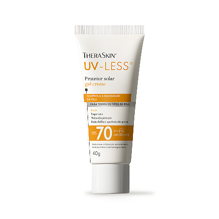 Theraskin UV-Less FPS 70 Sem Cor - Protetor Solar Gel Creme 40g