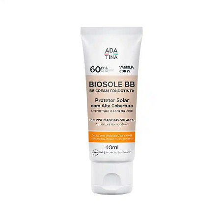 Ada Tina Biosole BB FPS 60 Vaniglia - Protetor Solar 40ml