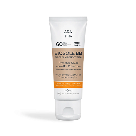 Ada Tina Biosole BB FPS 60 Miele - Protetor Solar 40ml