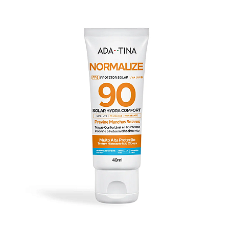 Ada Tina Normalize Solar Hydra Comfort FPS 90 - Protetor Solar 40ml