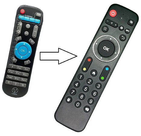 Controle Remoto Para Receptor VOQX QX1