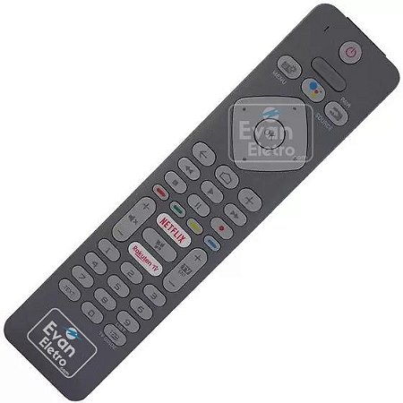 Controle Remoto TV LED Philips RC4154401/01R / 58PUS7304 com Netflix e Rakuten TV