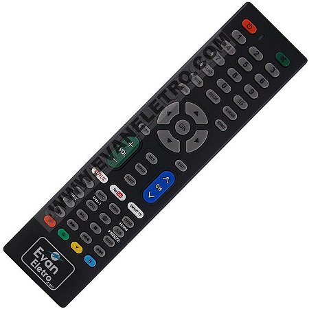 Controle Remoto Universal TV LCD / LED / Smart TV com Netflix e Youtube