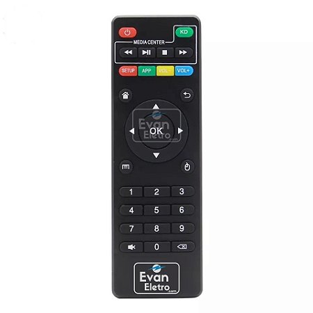 Controle Remoto Para Receptor TV BOX X7 5G / X96 / X96 Mini / X96W (com Função KD)