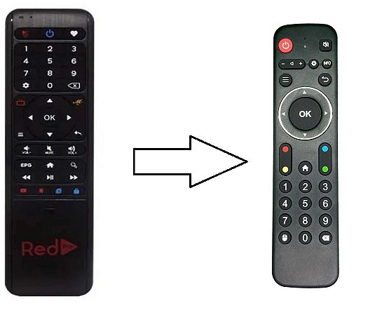 01 Controle Remoto Clonado para Tv Box Red Pro 2