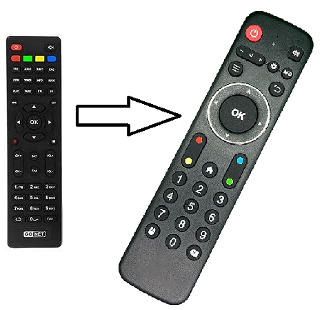 Controle Remoto para Receptor GONET N1 / N2