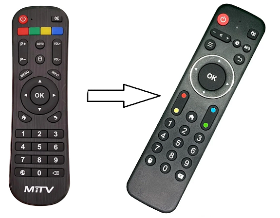 Controle Remoto Clonado para Receptor Mitv