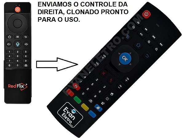 Controle Remoto Para Receptor Red Flix