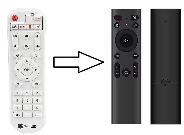 01 Controle Remoto Para Receptor BlackBox
