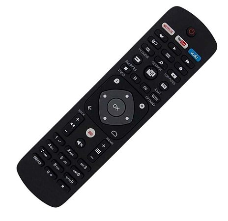 Controle Remoto TV LED Philips com Netflix / Youtube / Vudu (Smart TV)